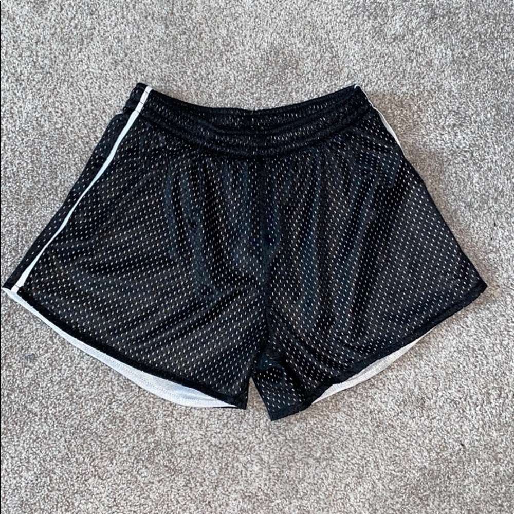 Black Mesh Shorts